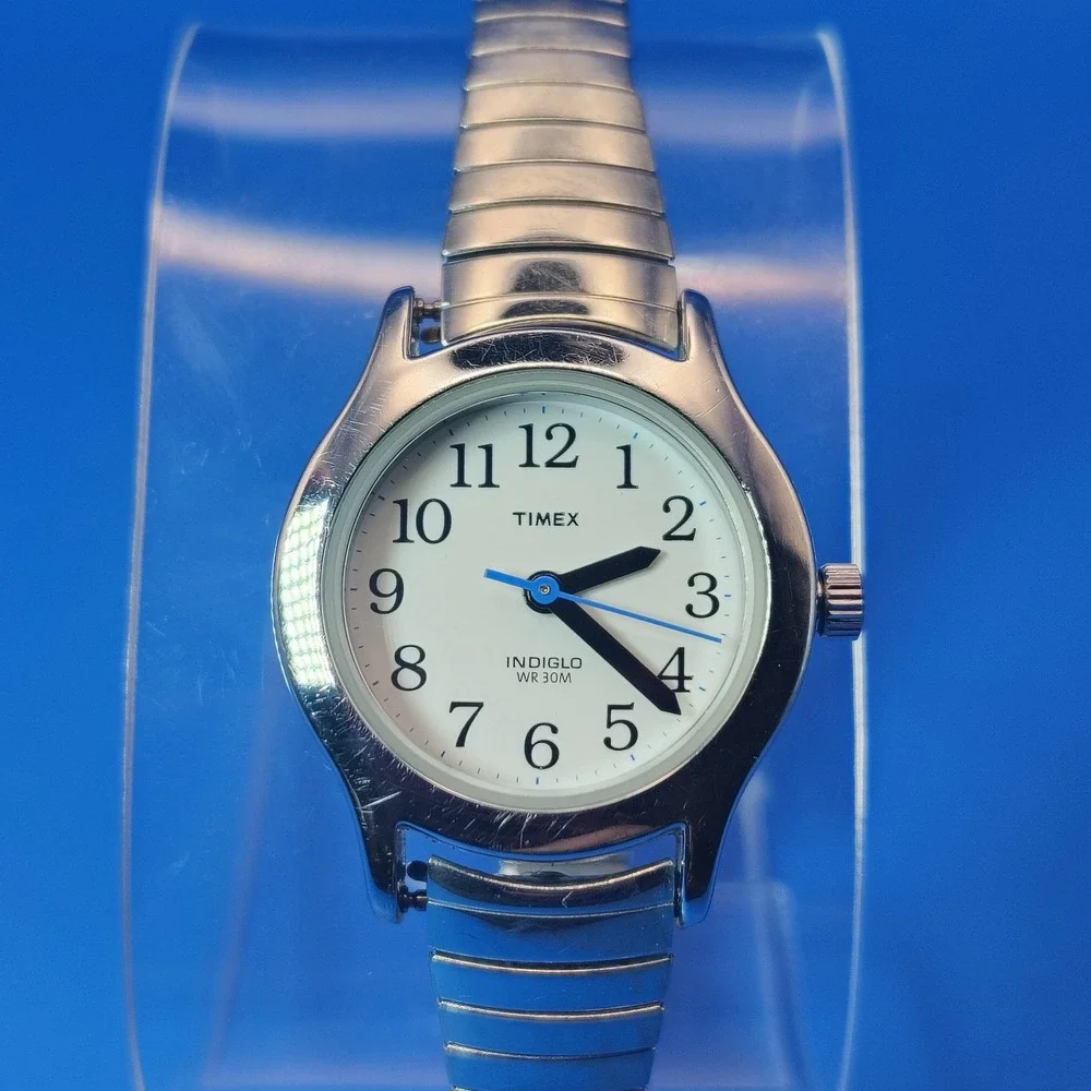 Vintage‎ 2007 Timex Indiglo 23mm Women's Quartz Cocktail Watch Size 5-8.25