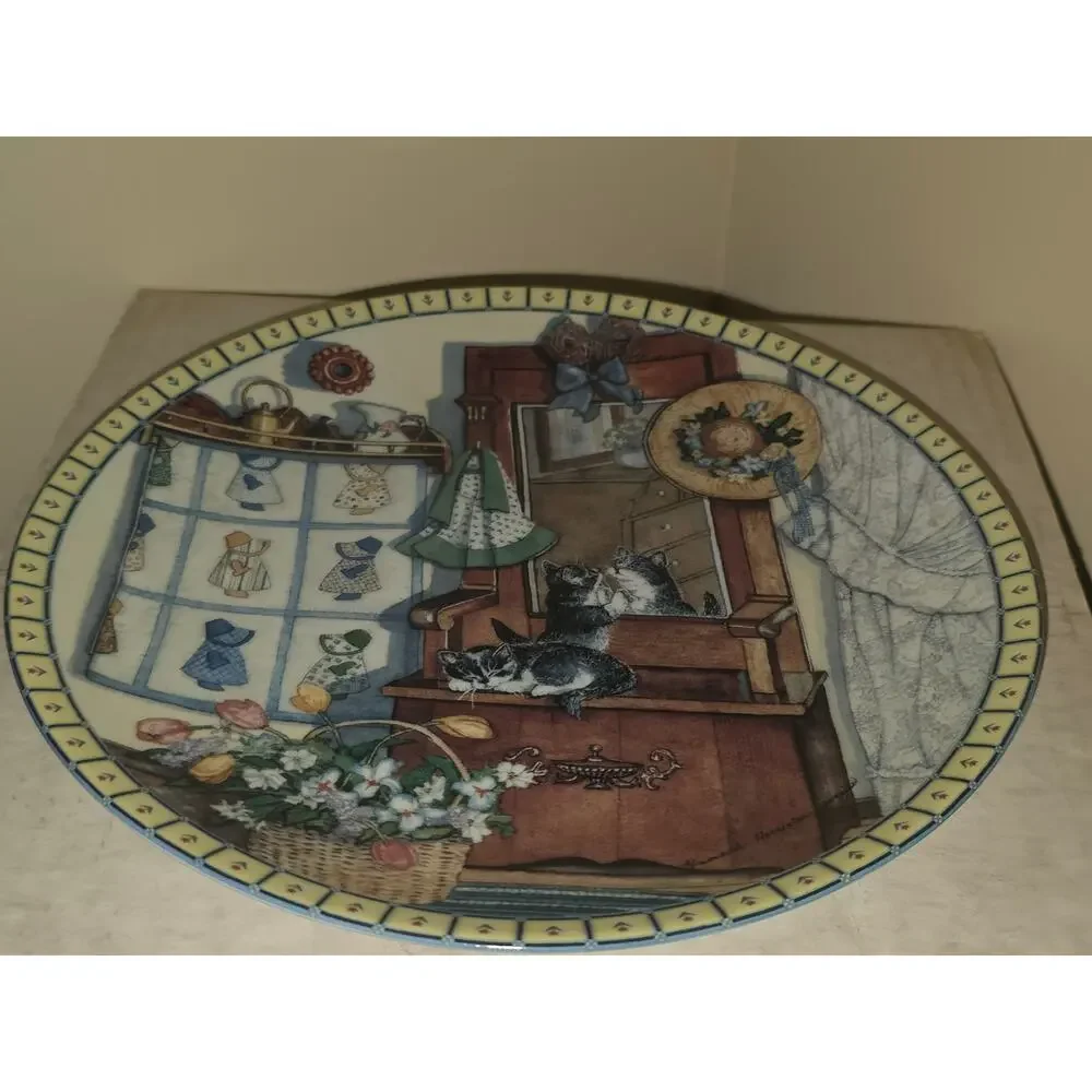 Edwin M Knowles Mirror Mischief Collector Plate Hannah Hollister Ingmire COA Box