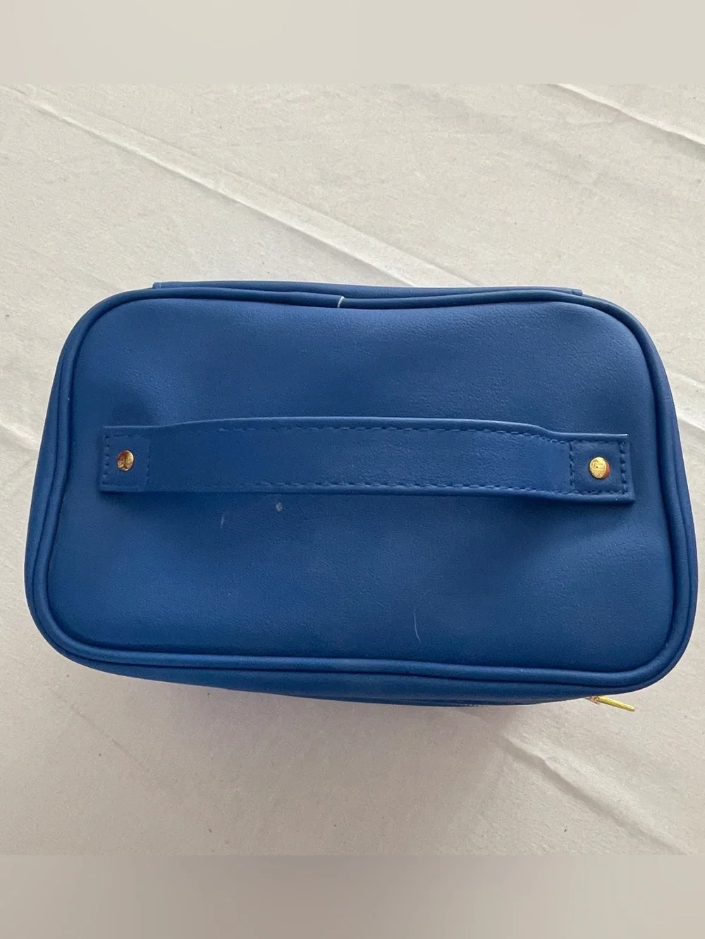 Jeffree Star Blue Travel Cosmetic Case with Gold Star Accents
