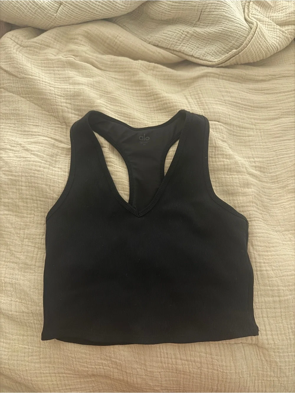 ALO Yoga black ribbed