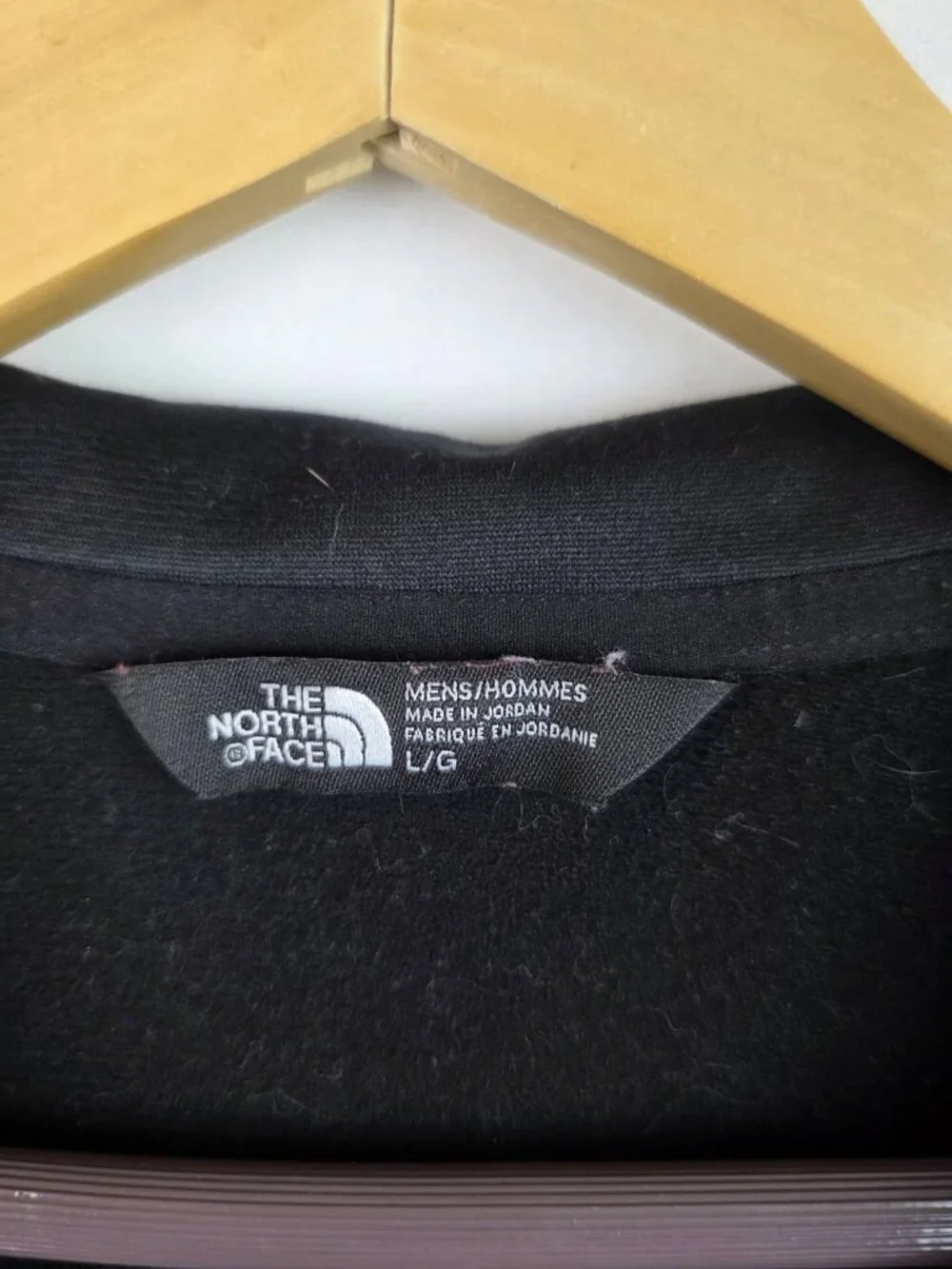 The North Face Mens Jacket Size Large Black Fleece Full Zip Jacket Long Sleeve
