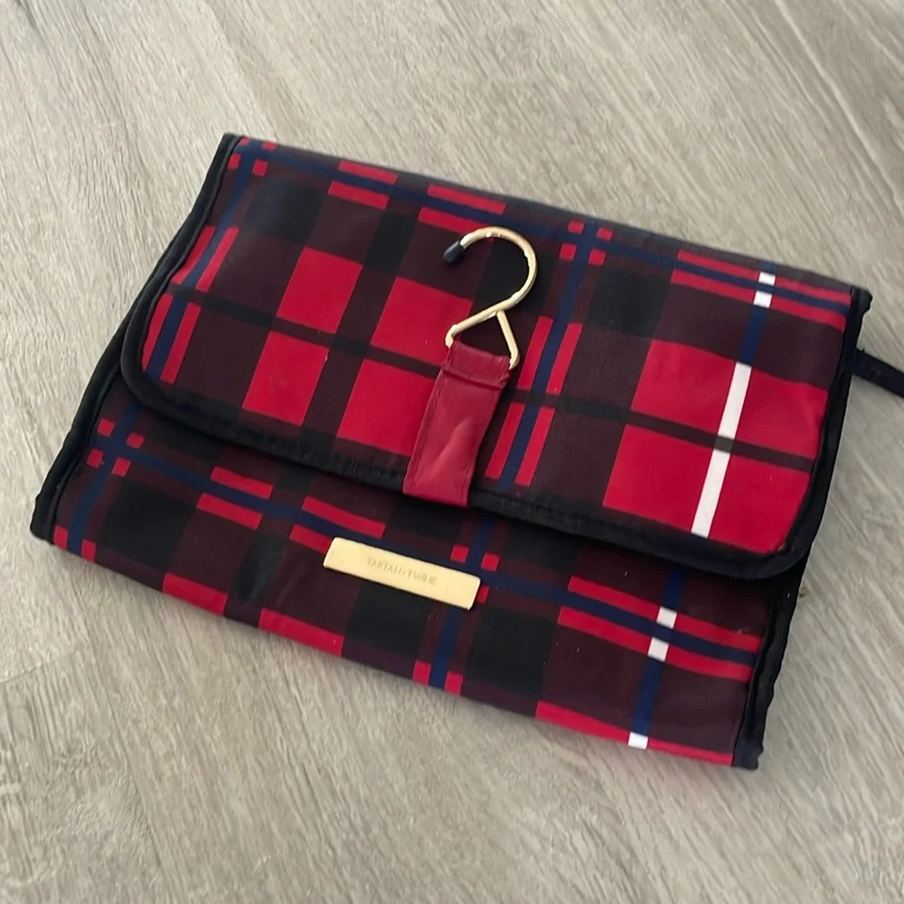 Tartan + Twine Hanging Valet Red & Black W/ White Plaid - 21.5