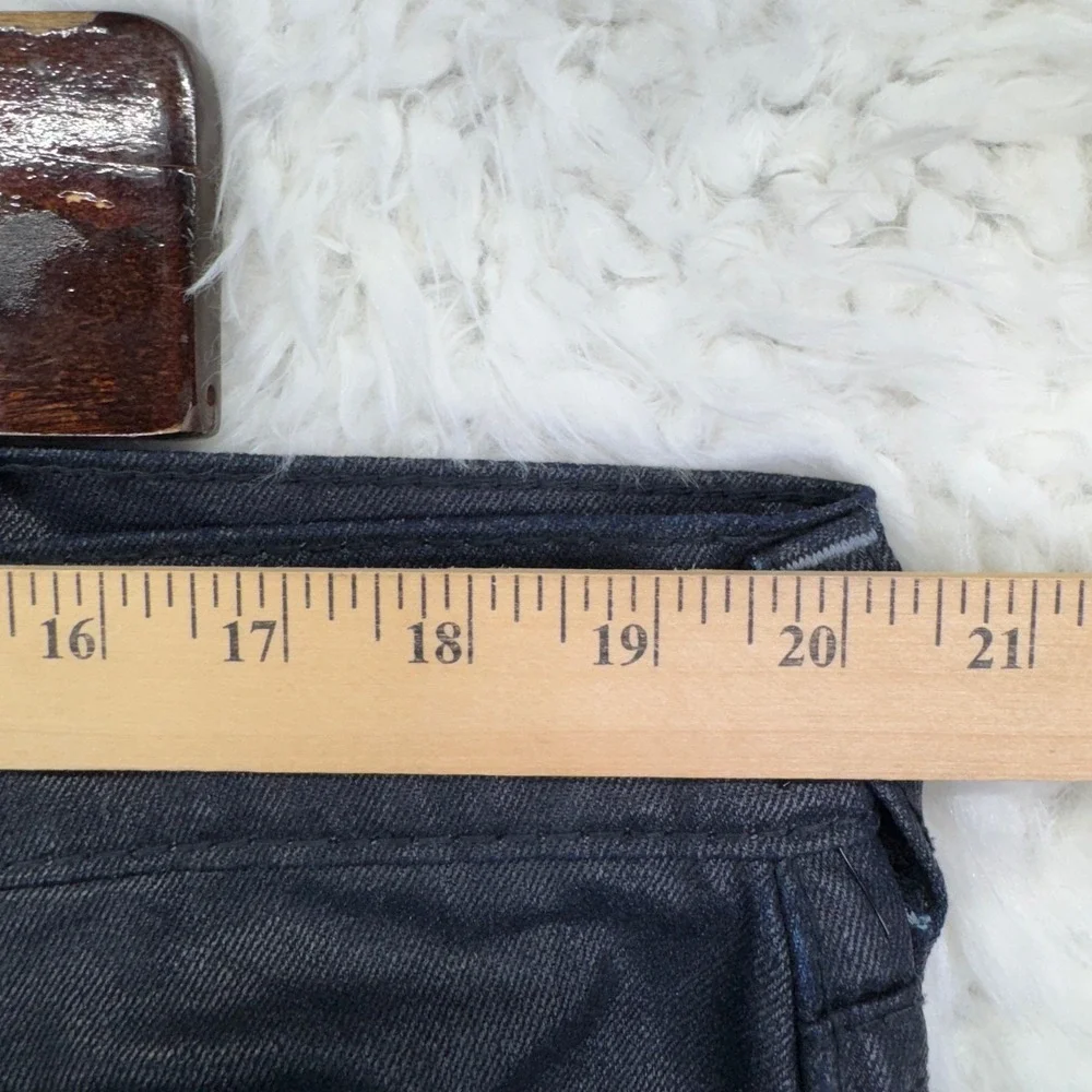 True Religion Rocco Relaxed Skinny Jeans 38X30 Dark Blue Wax Coated Streetwear‎