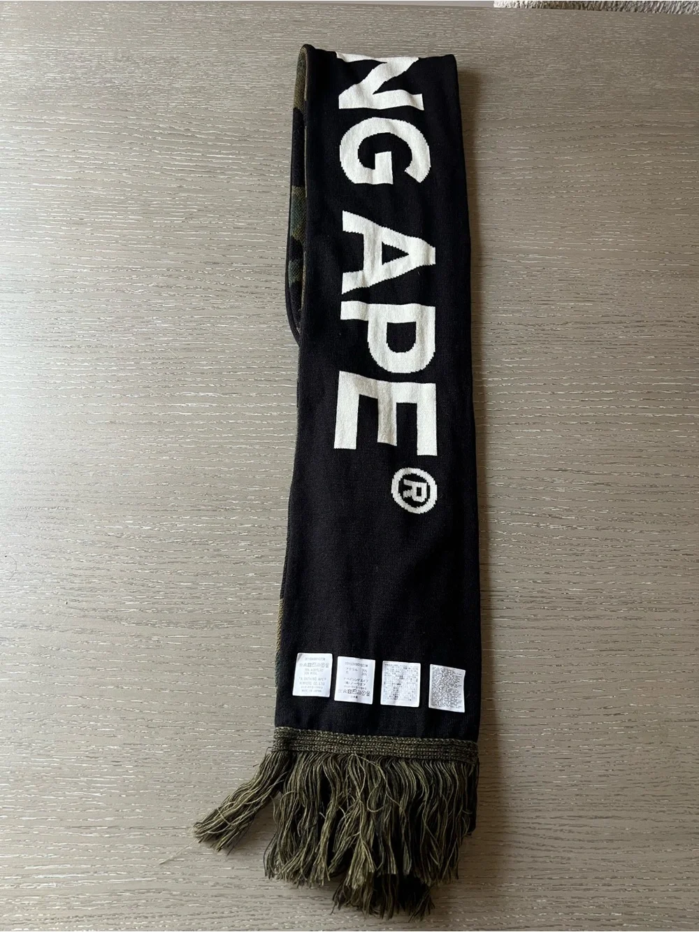 Bape knit scarf