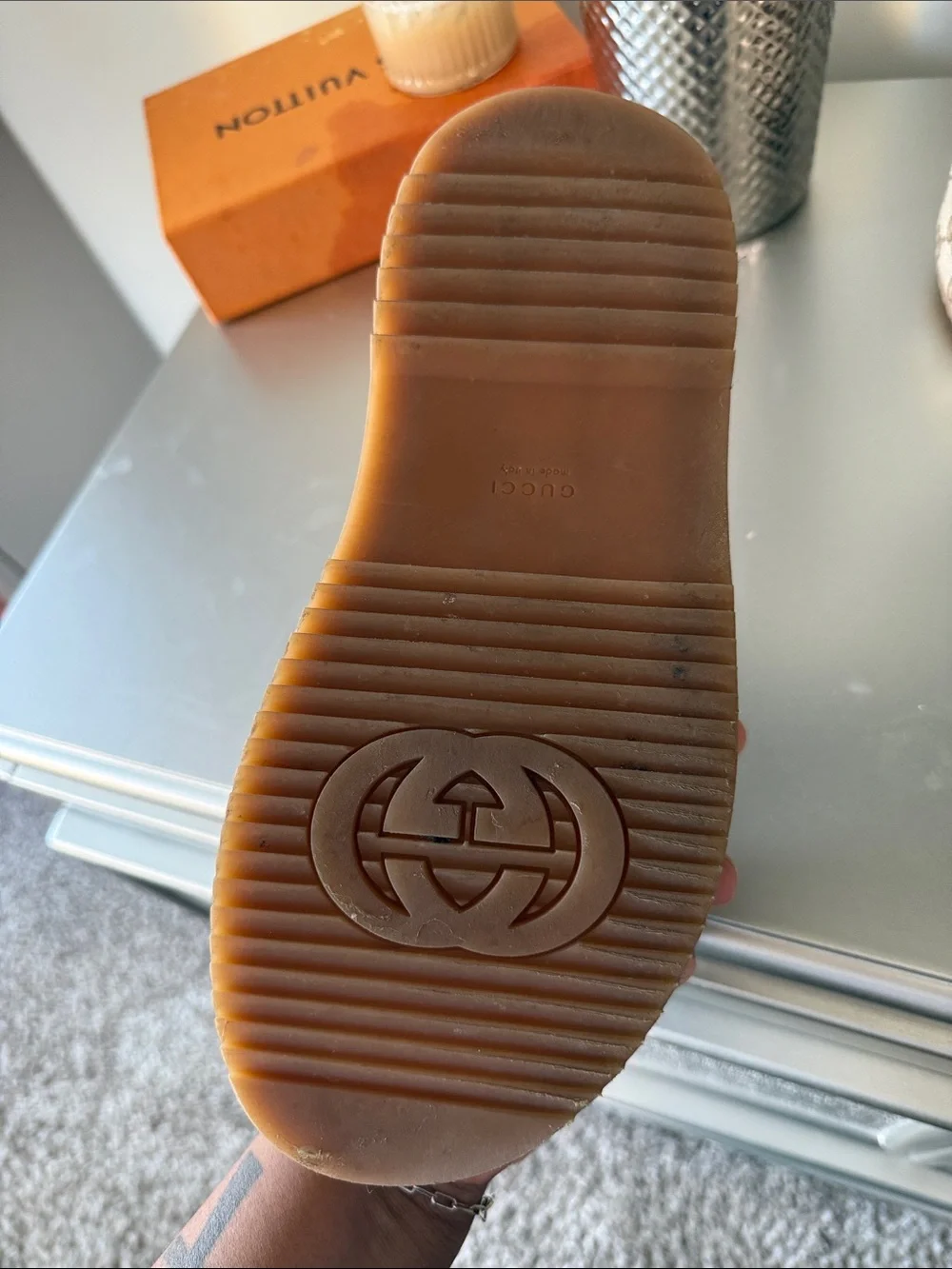Gucci platform slides