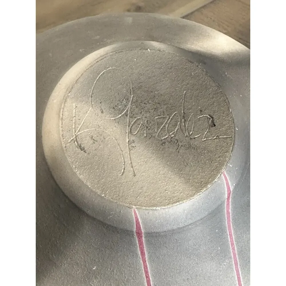 Handmade raku vase