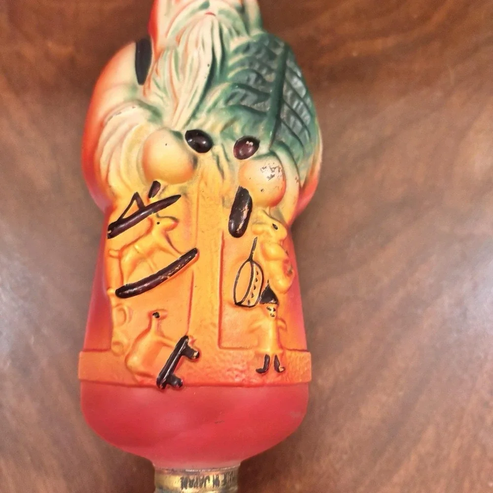 Vintage Belsnickel Santa Claus Figural Christmas Light Bulb 9