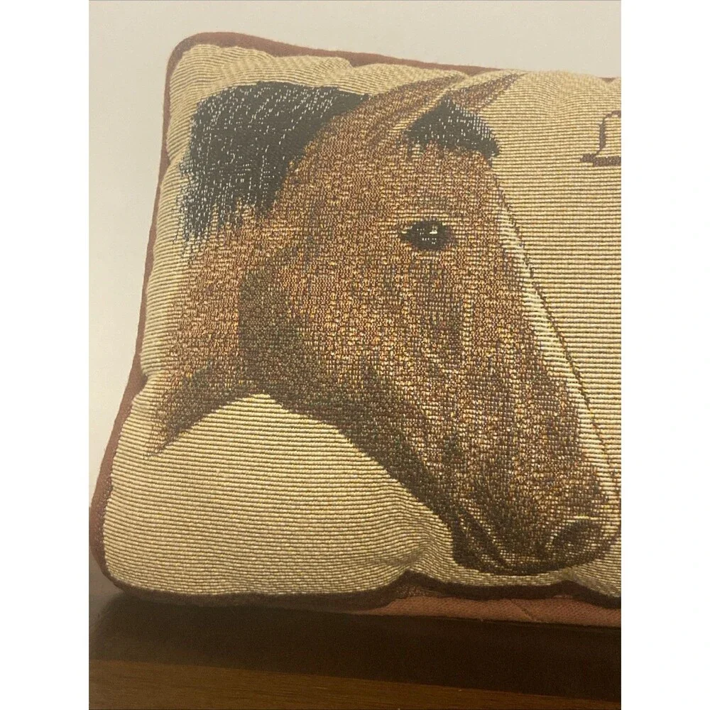 Vintage Manual Woodworkers Life Without Horses I Don't Think So Woven Pillow