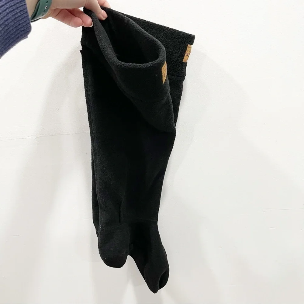 Joules Welton Fleece Welly Socks in Black Rainboot Socks