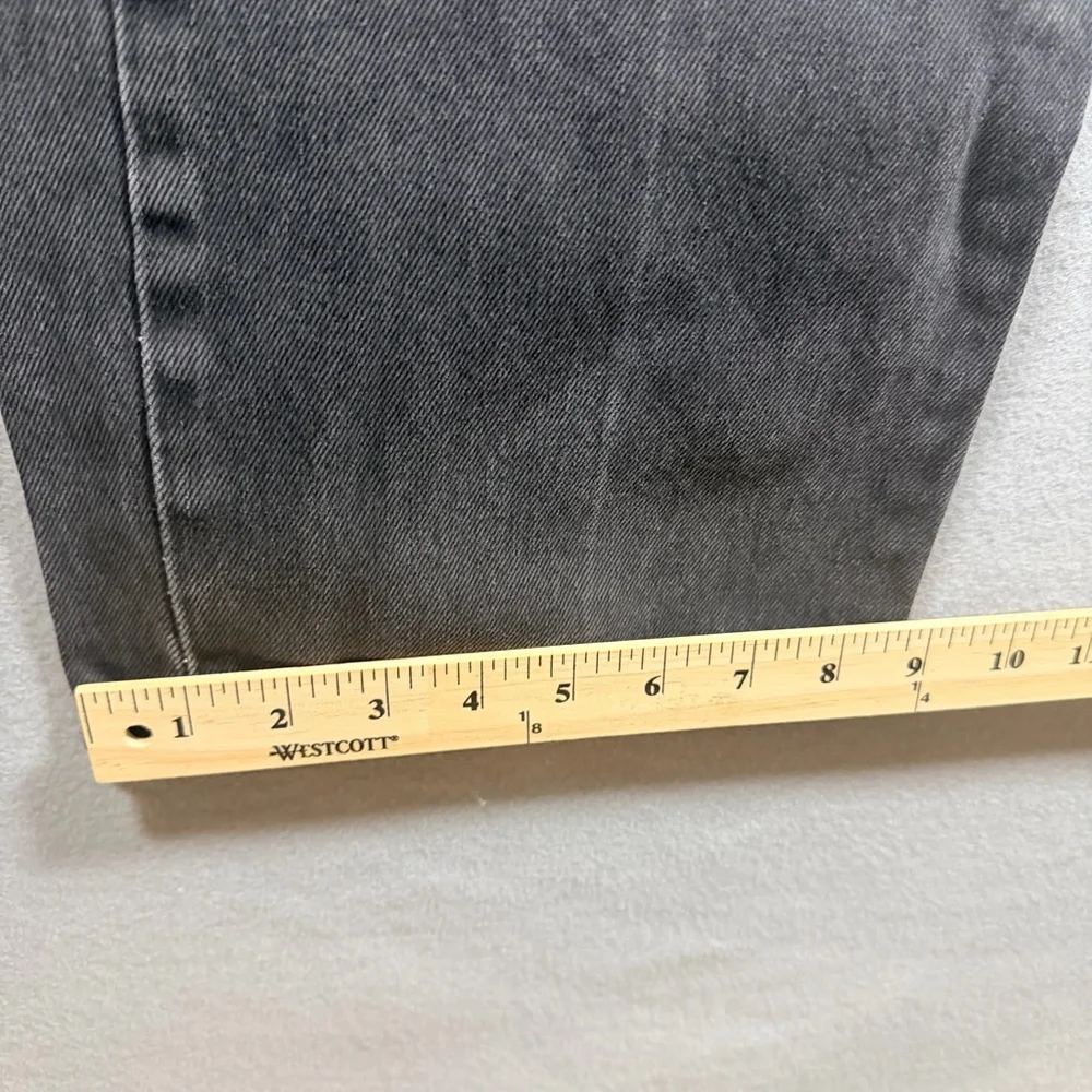 LEVI’S 501 STRAIGHT LEG JEANS MENS 42X32 BLACK GRAY WASH BUTTON FLY