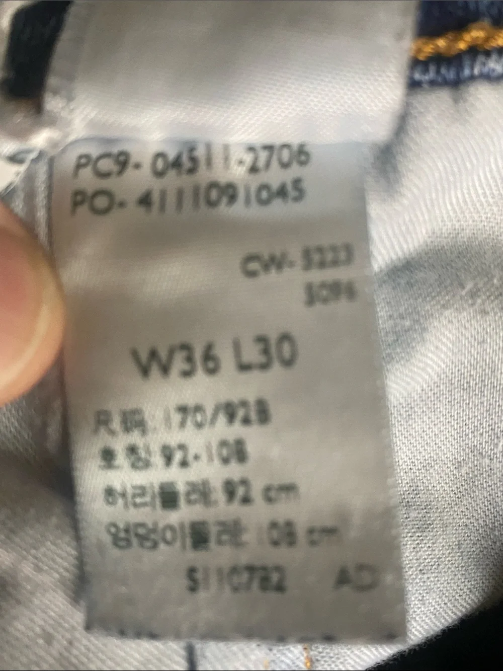 Levis fabric wear elastane
