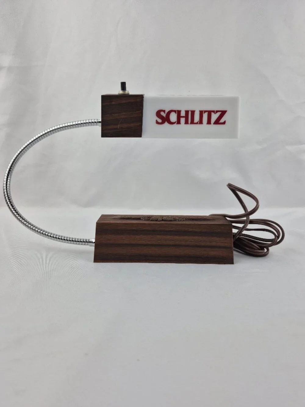 Vintage Schlitz Gooseneck Cash Register Light 1982