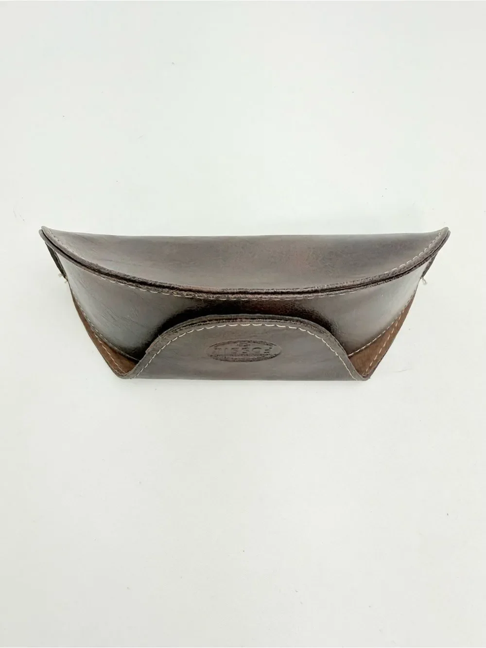 Fossil Dark Brown Soft Leather Glasses Sunglasses Case