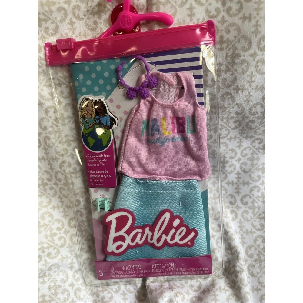 Barbie Complete Look Malibu Tank Top‎ and Denim Skirt Fashion Pack