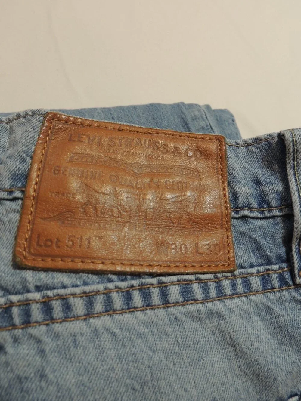 Levi 511 Jeans 1999 Large E Men 30x30 Blue Pockets Outdoor Travel Denim Jeans