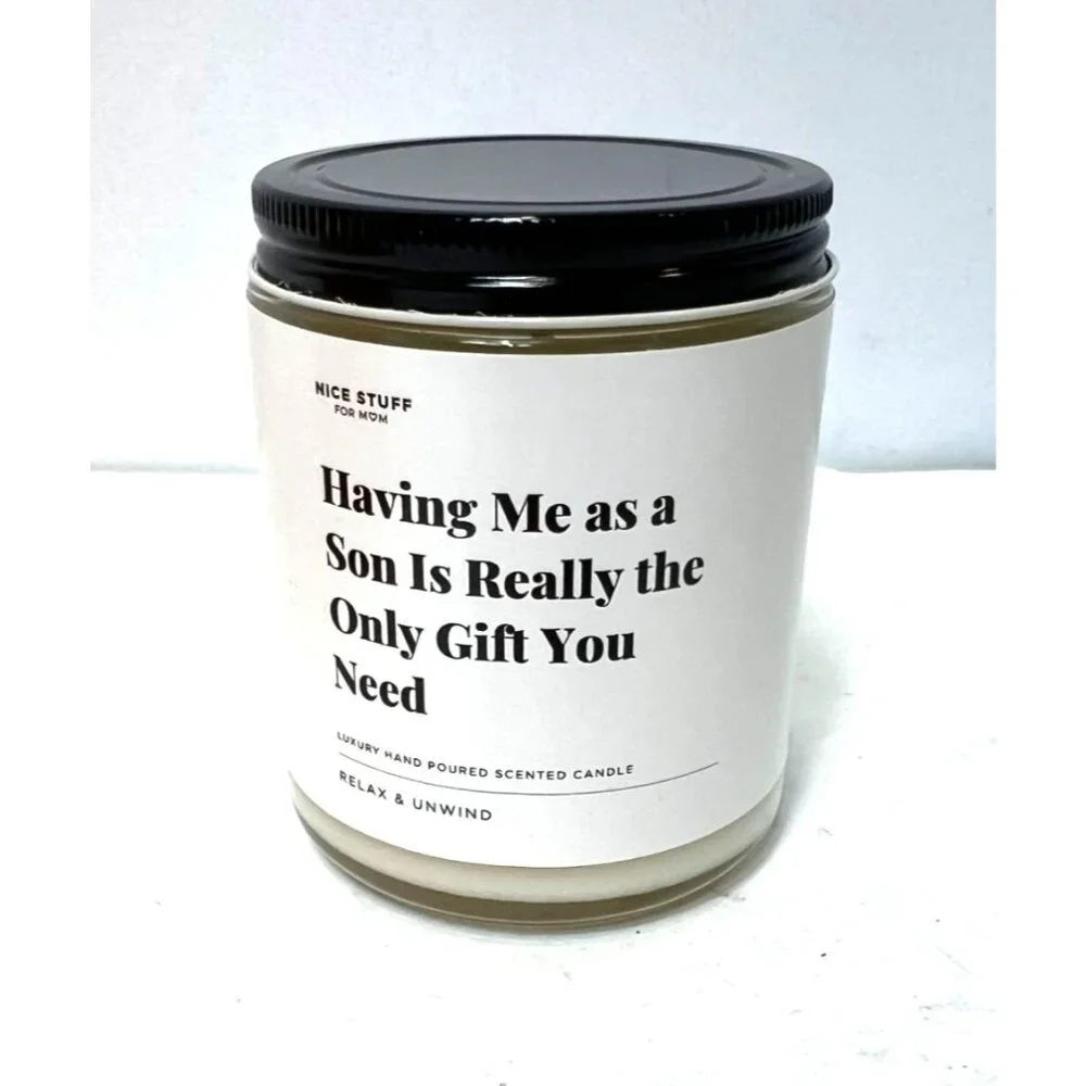 You Deserve Nice Stuff Candle Luxury Hand Poured Scented New In Box For Mom