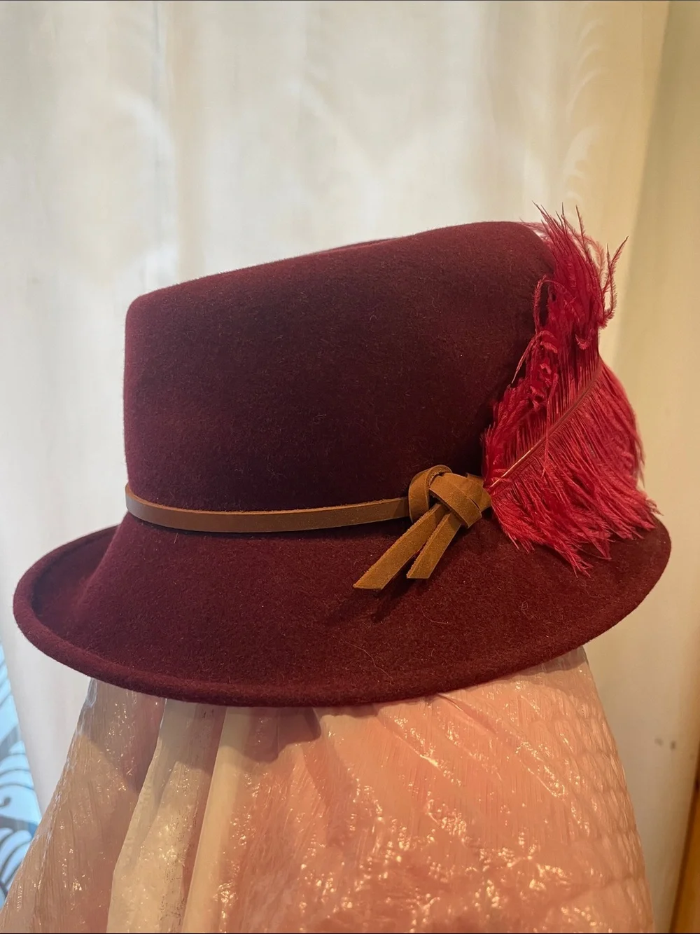 Susan Carol designs elegant burgundy