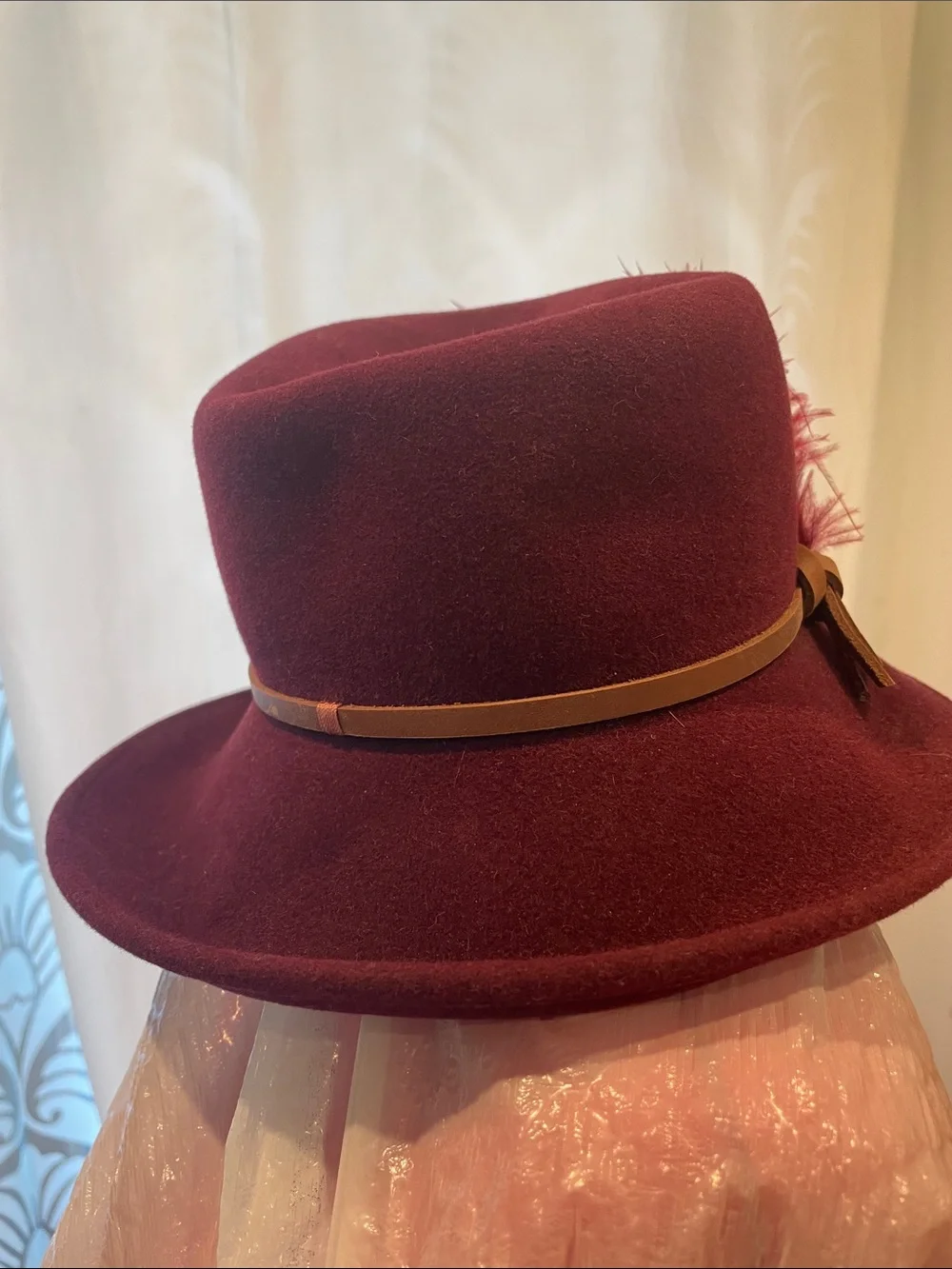 Susan Carol designs elegant burgundy