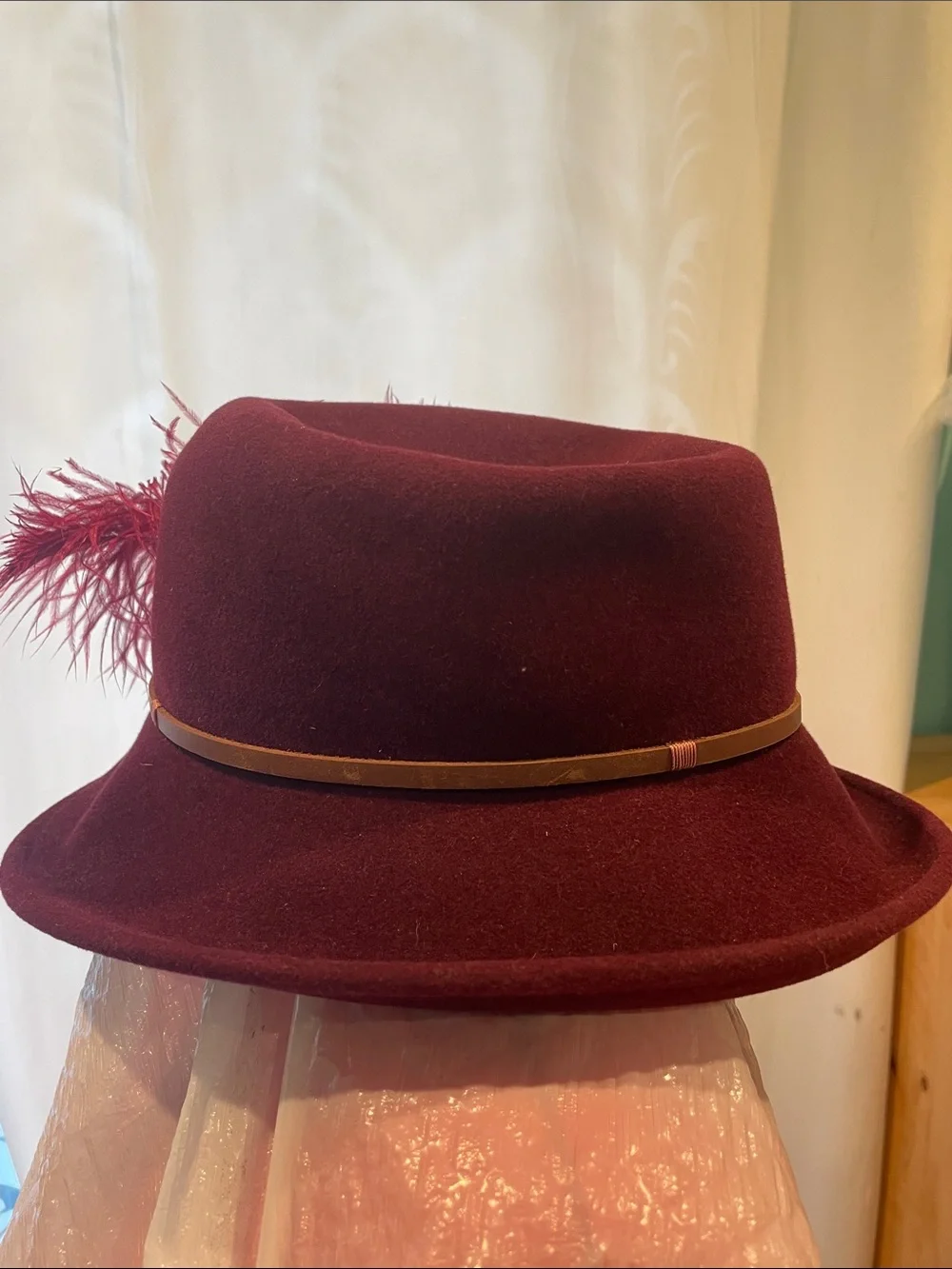 Susan Carol designs elegant burgundy