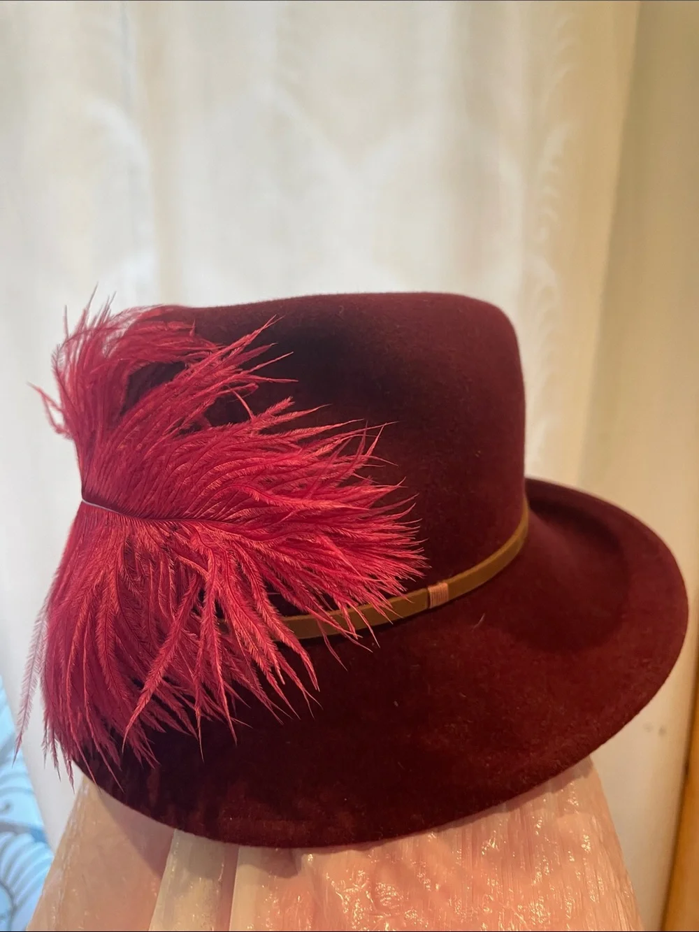 Susan Carol designs elegant burgundy