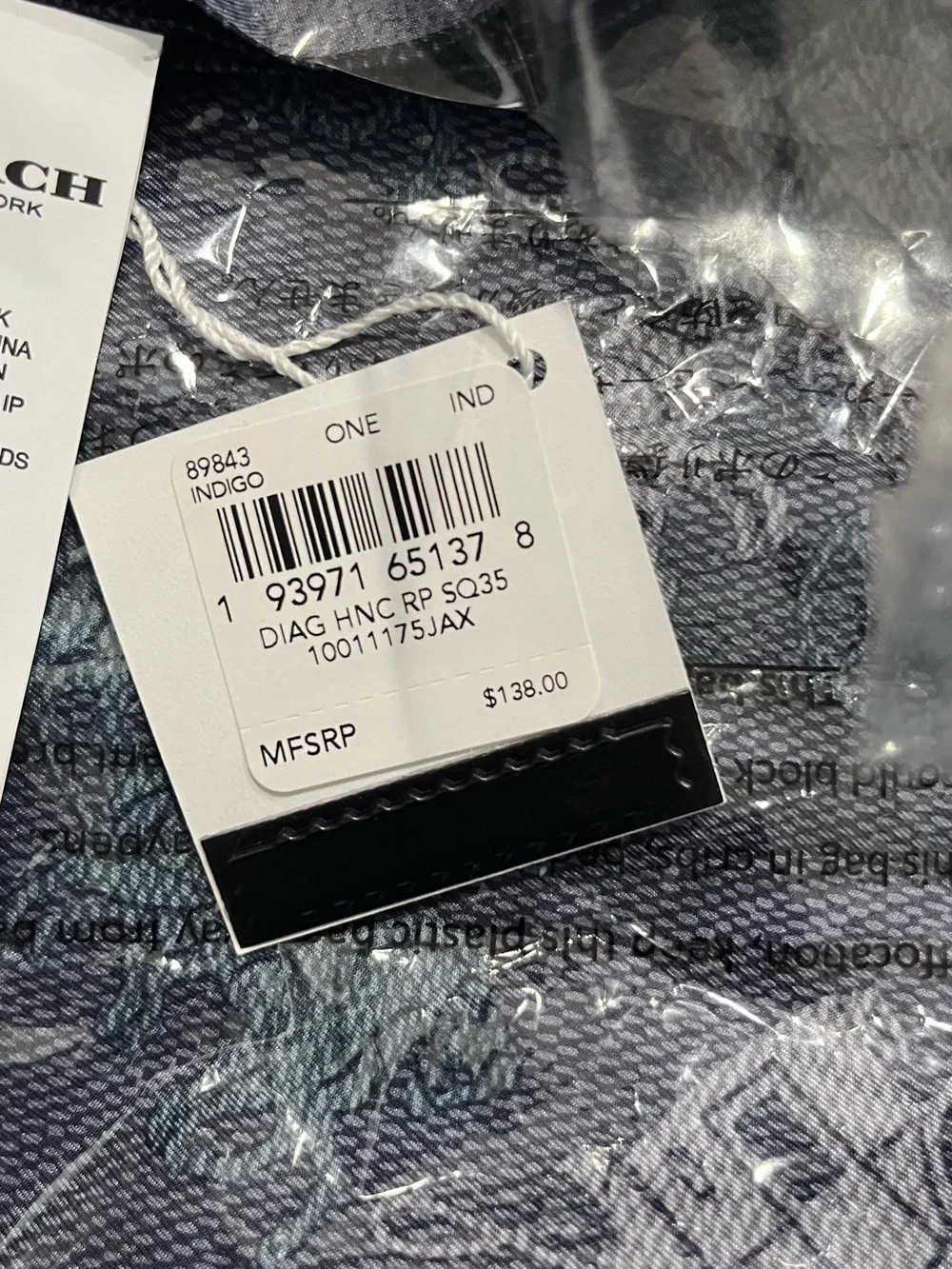 Coach new navy