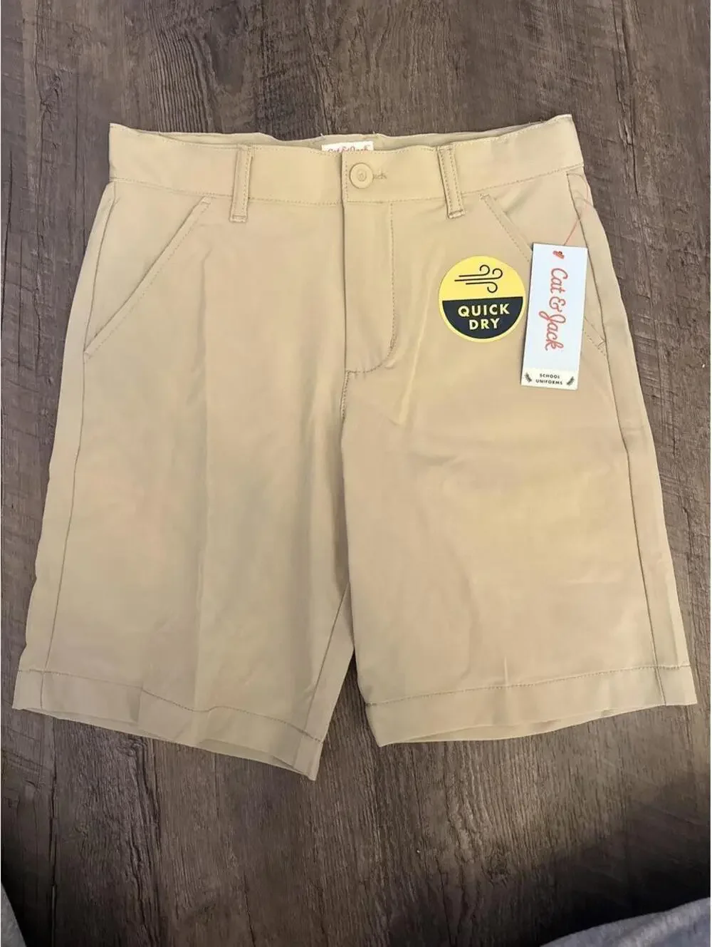 Cat & Jack Kid's Tan and Cream Shorts