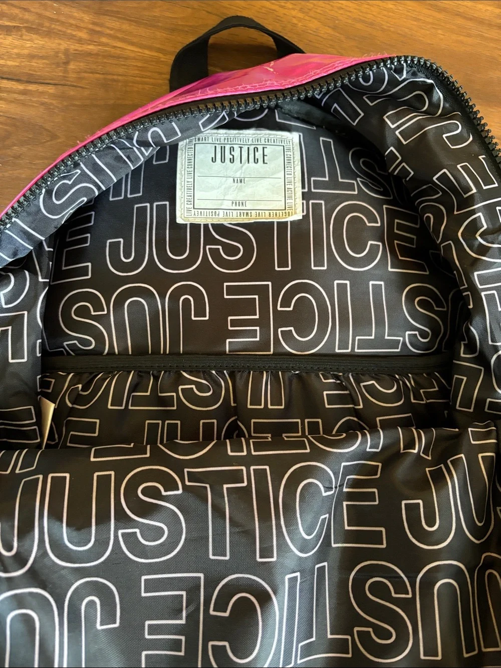 Justice iridescent pink