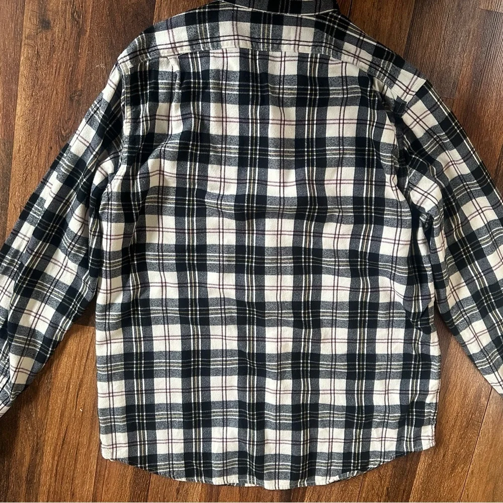 J. Crew Black and White Plaid Men's Shirt