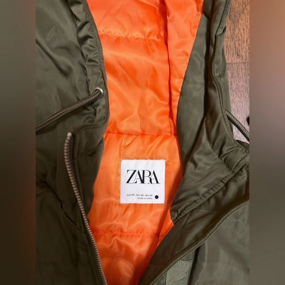 Zara olive vest