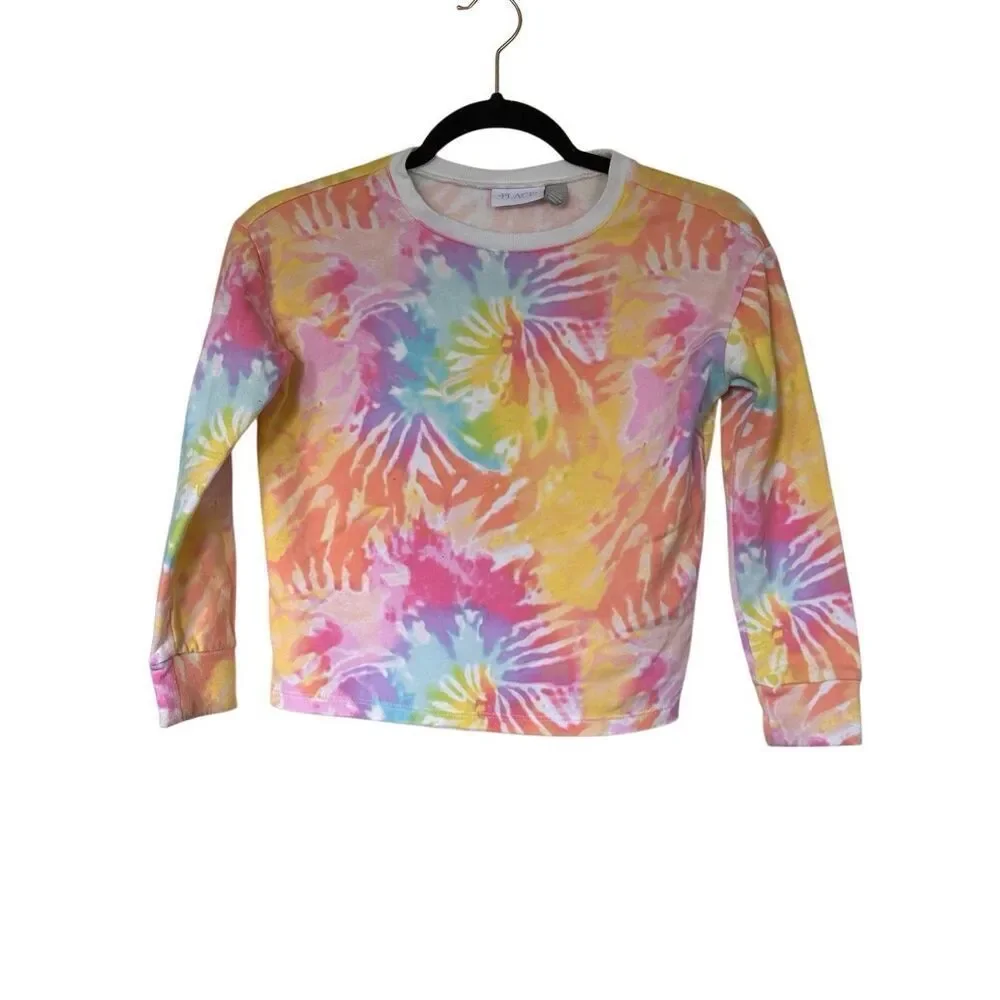 The Children’s Place Girls Tie-Dye Pullover Sweatshirt Sz Medium 7/8