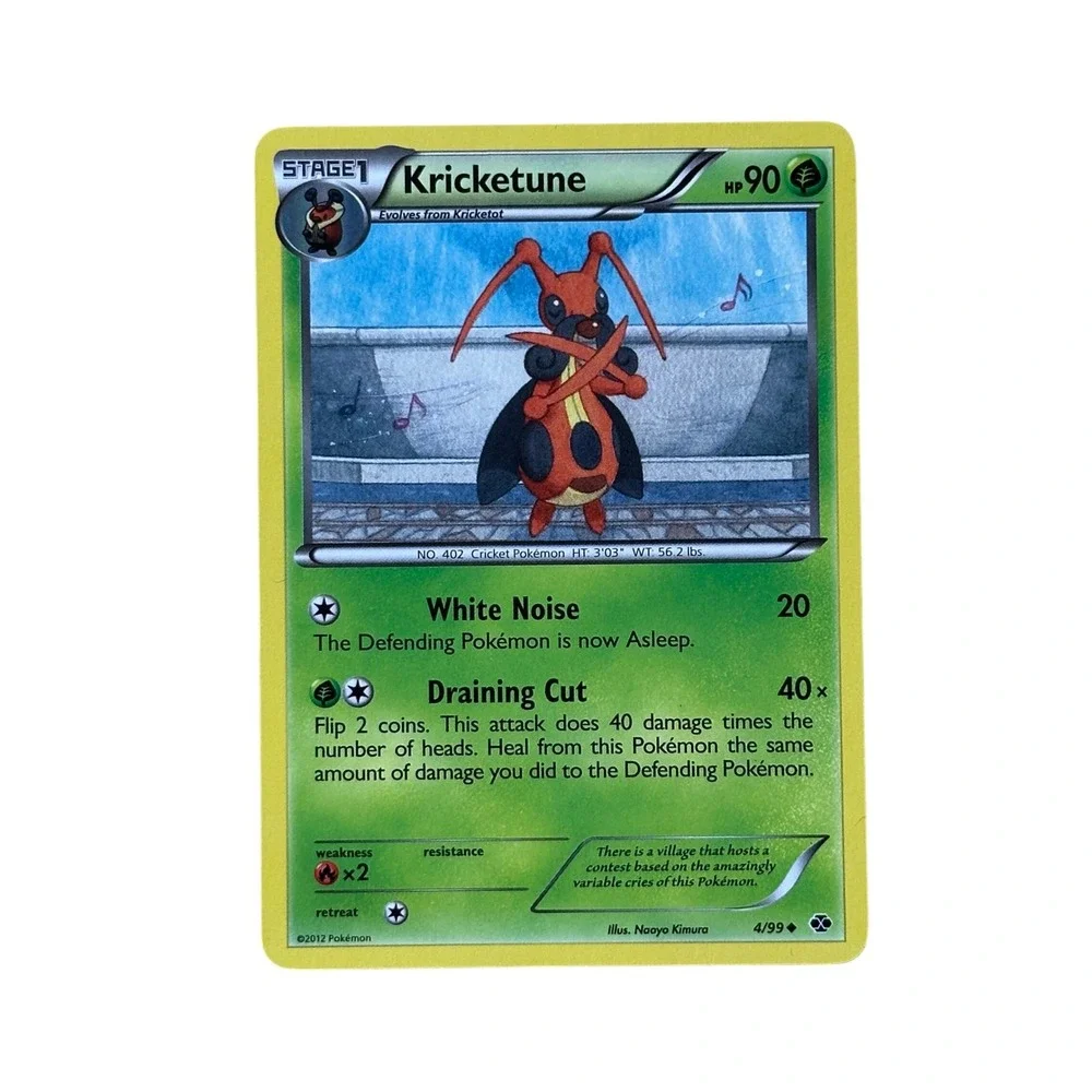 Kricketune 4/99 Pokemon Card Emerging‎ Powers Stage 1 2012 Collectible MP/LP
