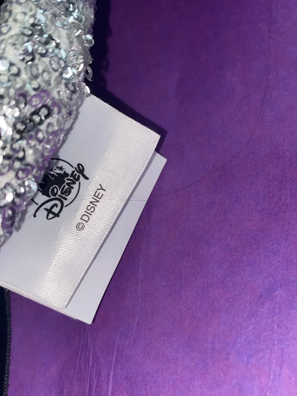 Disney silver sequin