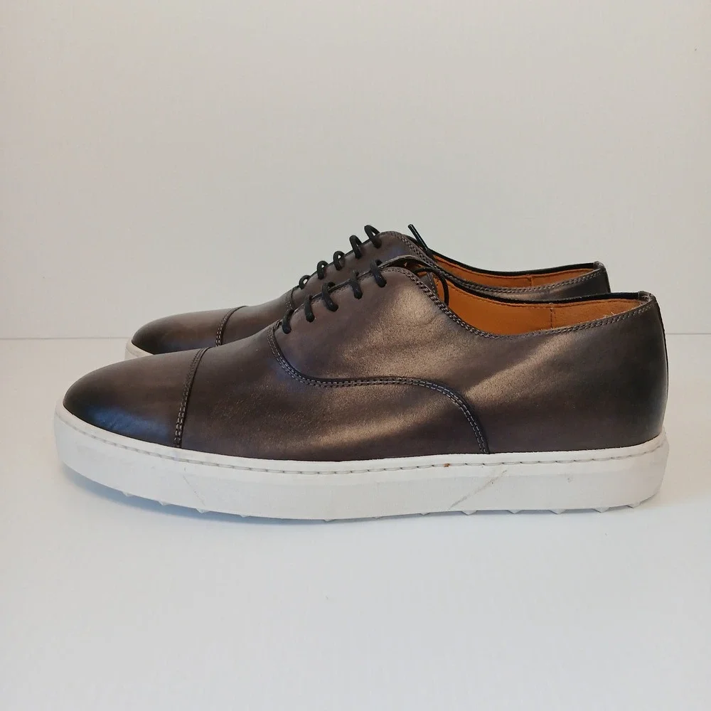 Magnanni leather cap