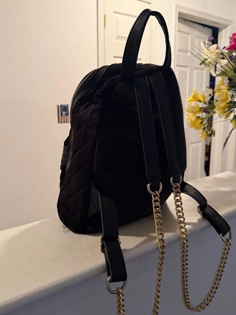 Adrienne Vittadini quilted velvet