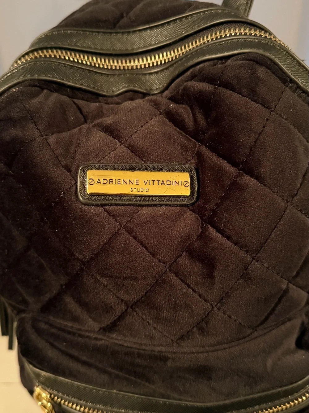 Adrienne Vittadini quilted velvet