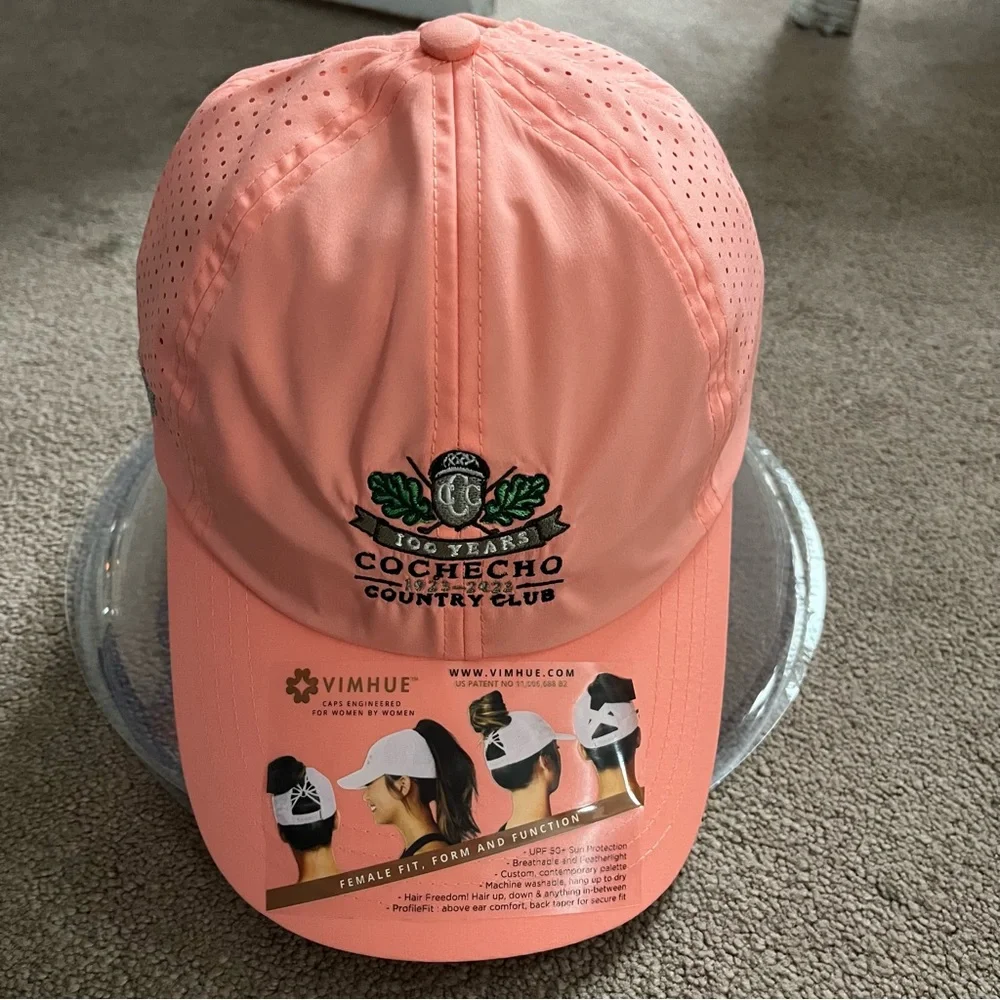 NWT Vimhue Cochecho County Club 100 Years Baseball Cap with Adjustable Strap
