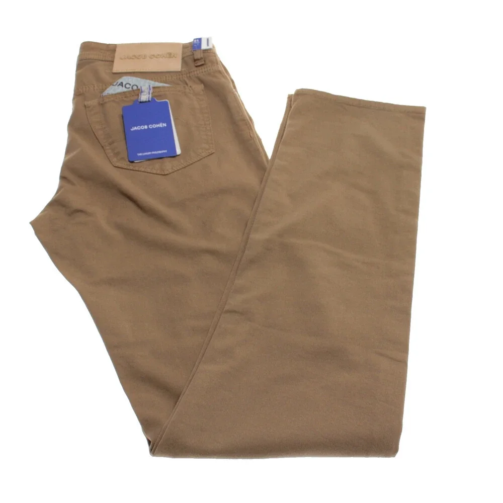 Jacob Cohen NWT 5 Pocket Jean Cut Pants Size 31 US Bard in Beige Cotton Blend