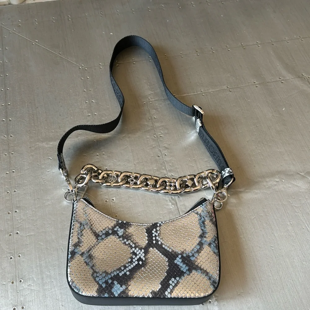Christian Louboutin Loubila black silver chain shoulder bag crossbody mini
