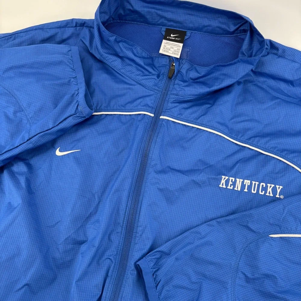 Nike Mens Jacket 3XL Blue Kentucky Wildcats Storm-Fit Windbreaker UK‎ NCAA