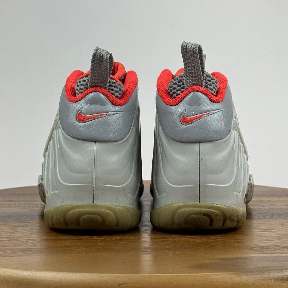 Big Kids Boys Nike Little Posite Pro‎ GS Pure Platinum Grey Sneakers Size 5.5 Y