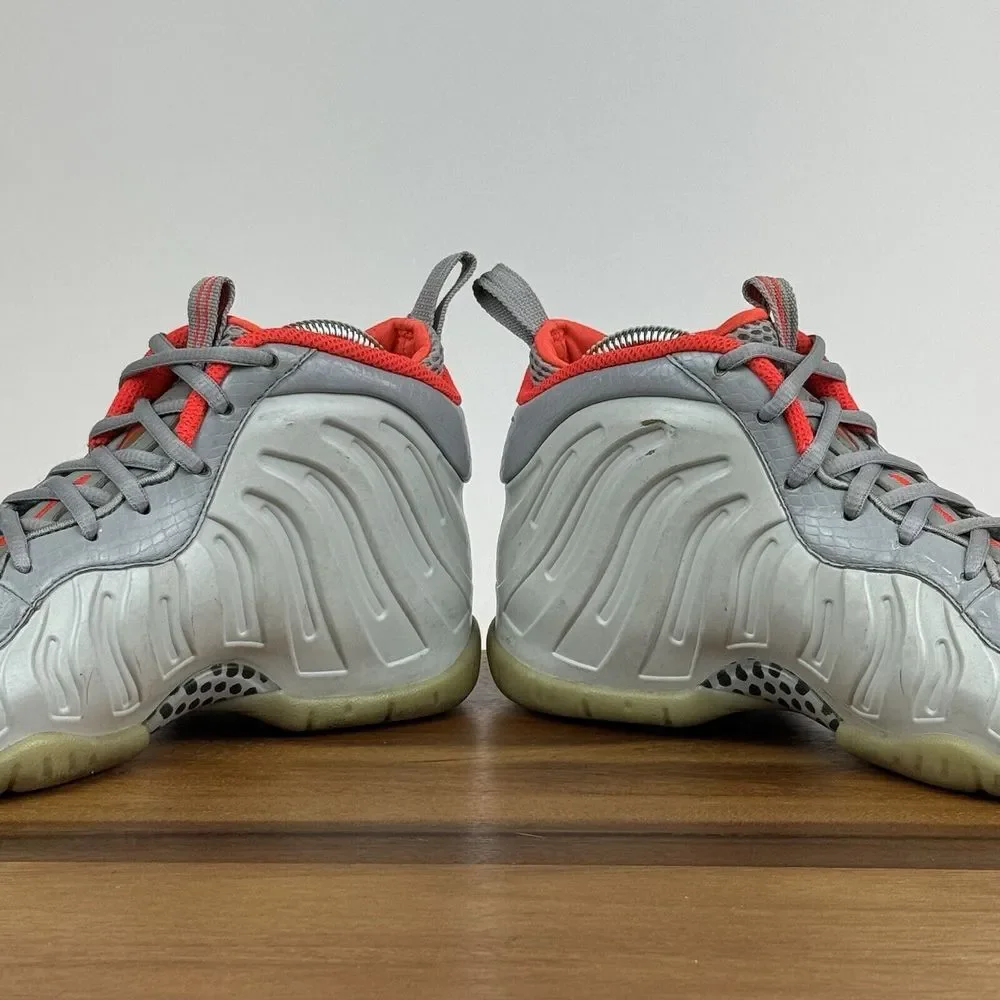 Big Kids Boys Nike Little Posite Pro‎ GS Pure Platinum Grey Sneakers Size 5.5 Y