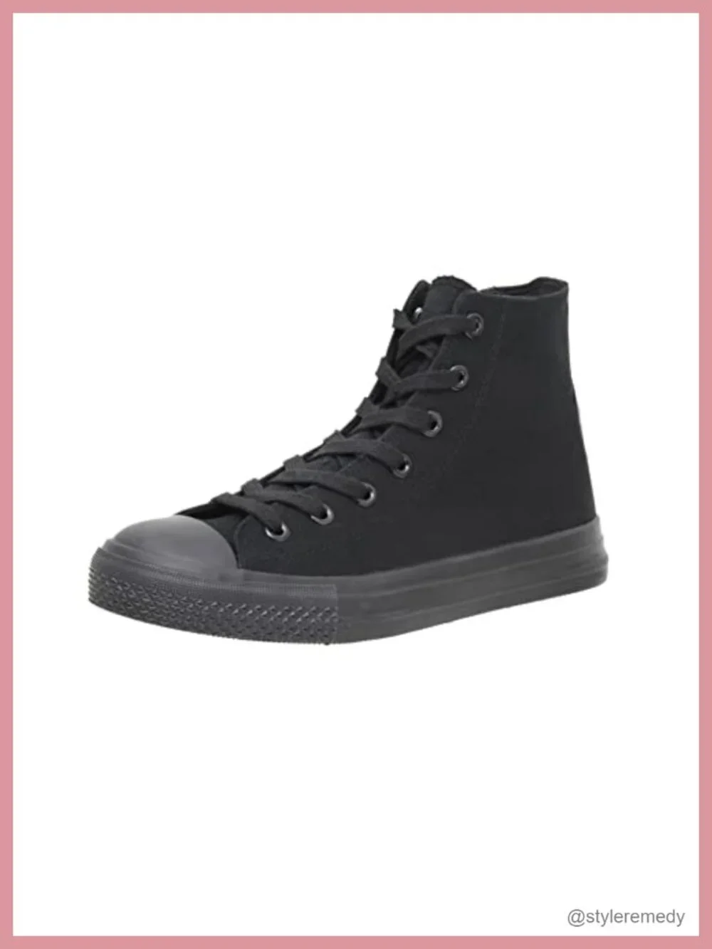 High Top Canvas Sneakers with Memory Foam Insole Platform