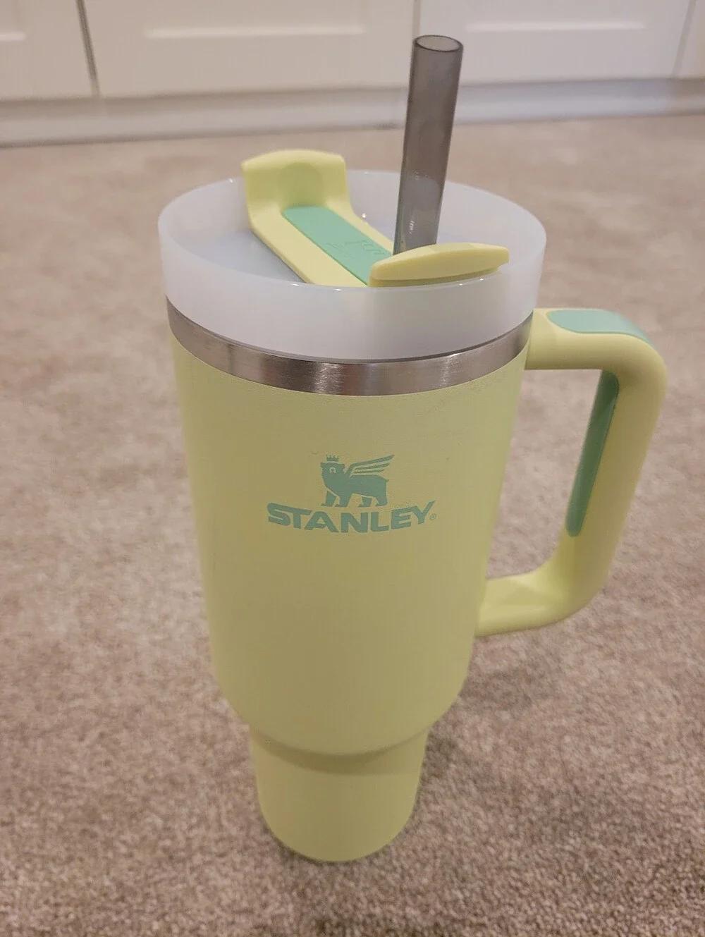 Stanley Green 40oz Tumbler Cup With Straw