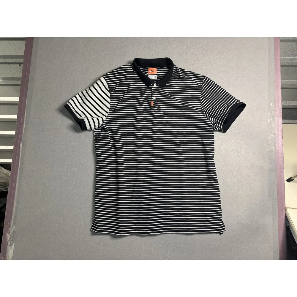 Nike Dri-FIT The Nike Polo Striped Men's XL Black/White