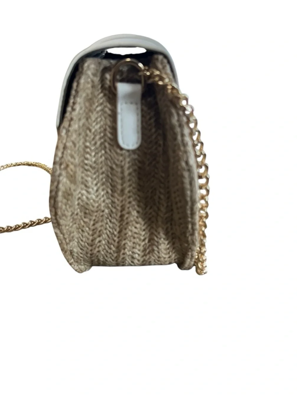 NEW CROSSI small basketwoven hexagon crossbody bag