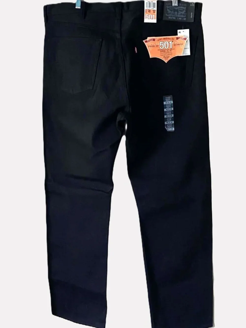 Levi's 501XX Original Shrink-To-Fit Black Jeans Men's 40x32 NWT