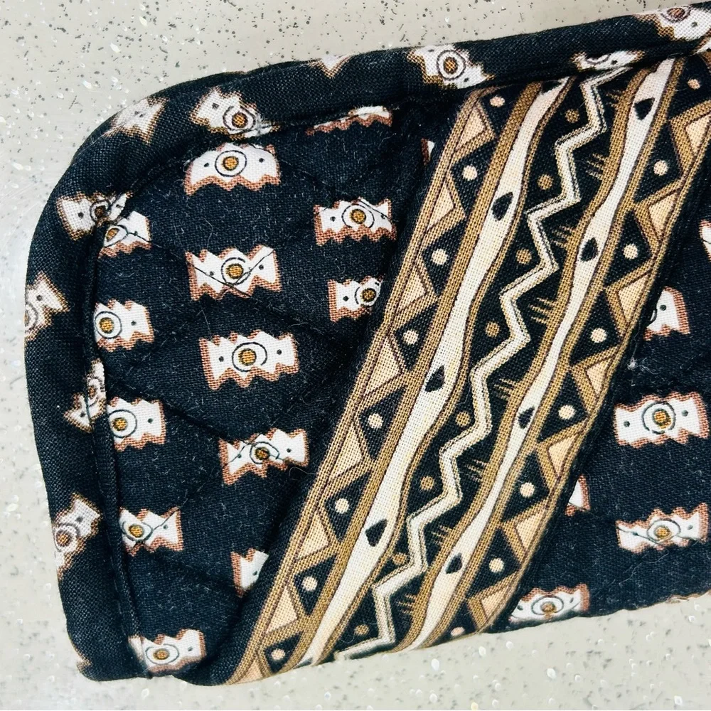 Vintage~Vera Bradley~Tribal Zebras Double Eyeglass Case~Retired Pattern‎