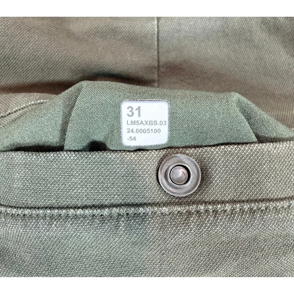 Lululemon Mens ABC Slim-Fit Trouser‎ Stretch Cotton VersaTwill Dark Olive 31x33