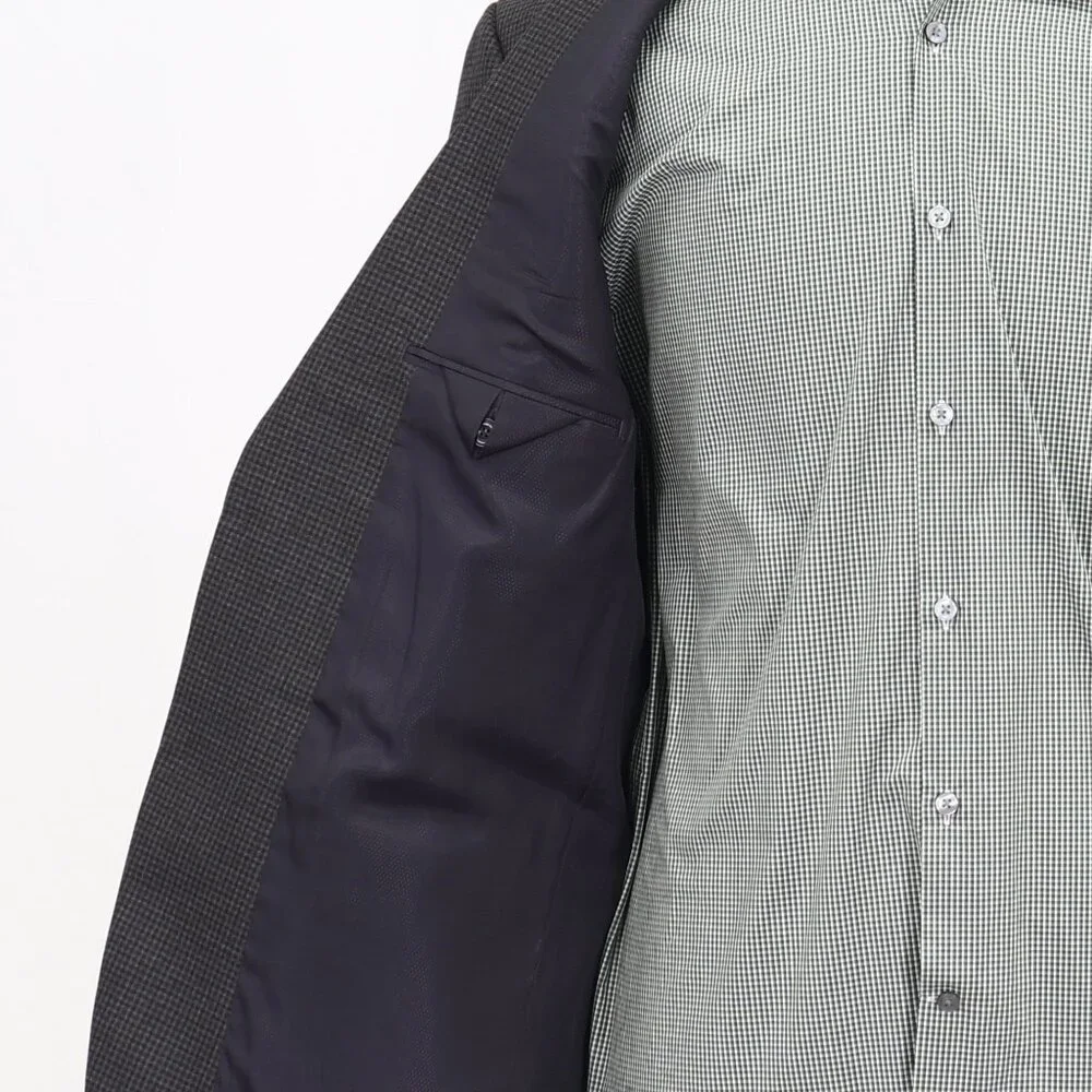Michael Kors 42L Gray Check 2-Button Sport Coat Blazer Jacket T234
