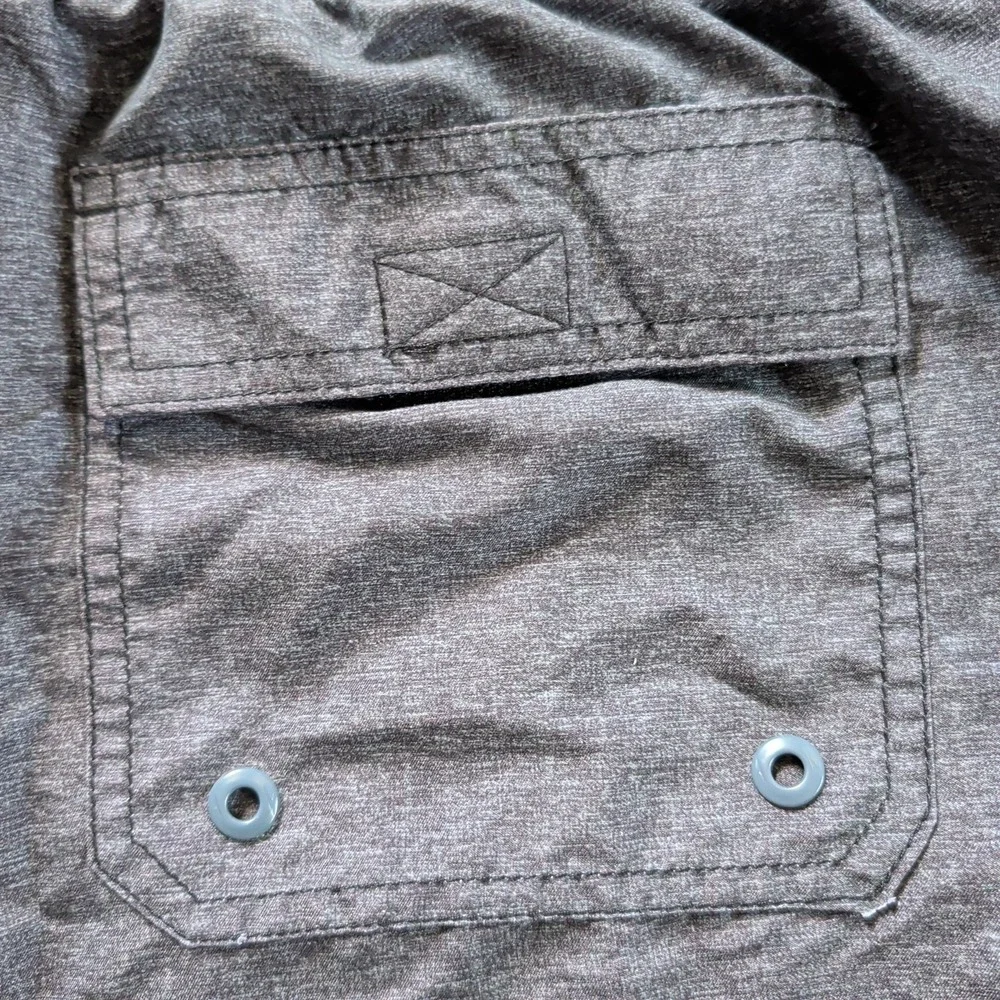 Speedo Shorts Mens XL Gray Swim Trunks‎ Board Shorts Drawstring Cargo Pocket
